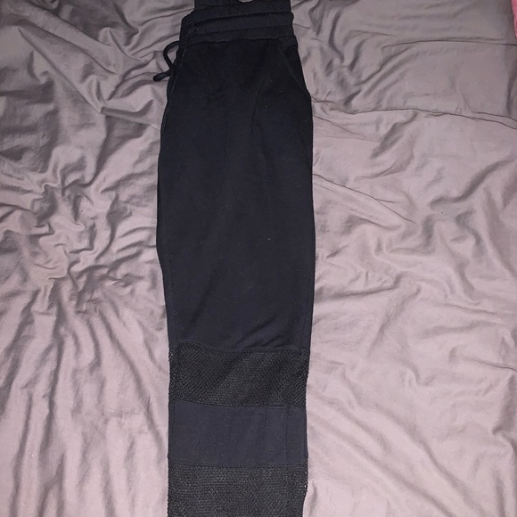 Black Joggers with Mesh - Picture 4 of 4